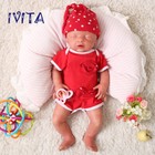 Ivita 18   Eyes Closed Floppy Silicone Reborn Baby Girl Soft Silicone Doll