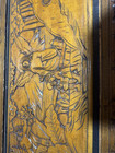 Carved Chinese Camphor Chest Depicting Oriental Scenes Of People  Birds