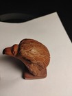 Beautiful Eagle Head Hand Carved Wood Netsuke Figurine