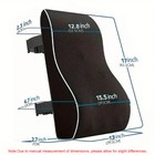 Us Memory Foam Lumbar Support Cushion For Home Office Car Seat Back Chair Pillow