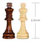 32pcs Wooden Chess Set Handcrafted - Hand Carved Board Pieces Full Vintage Game