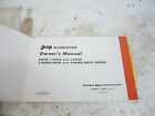 Nos Jeep J2000 J3000 Gladiator Oem Owners Manual