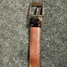 Boys Black Leather Dress Belt  Size 22   28