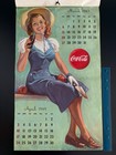 1949 Vintage Coca Cola Wall Calendar Complete 13 X 22 Inches