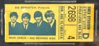 1965 The Beatles Shea Stadium New York Ticket Stub Icert A Auth U s  Tour Lennon