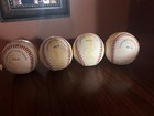  4  Vintage Rawlings Official American  League Baseballs   Gene Budig President