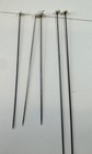 Vintage Antique Victorian Glass Hat Pins White Various Lengths- Lot Of 5