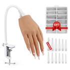 Acrylic Nail Practice Hand - Flexible Silicone Mannequin With Realistic Fingers