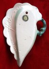 Vintage Hull Usa Pottery W13 Woodland Conch Shell Matte Wall Pocket