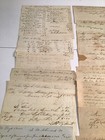 Lot Of 15 Hand Written Dated 1774-1840s Docs Newburyport Recipts Etc