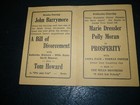 A Bill Of Divorcement  john Barrymore  Katharine Hepburn   Orig 1933 Movie Flyer