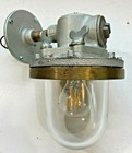  1  Crouse Hinds Explosion Proof Sconce Light Vtg Industrial Glass Vanity V160