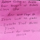 Antique Pocket Door Rollers Hangers Sliding Door Hardware Circa 1890 Vintage