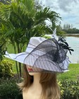 Kentucky Derby Hat Church Tea Party Hat With Wide Brim