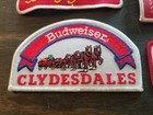 4 Vintage Budweiser Patches Rare Retro