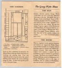 Vintage George Wythe House Brochure Colonial Williamsburg 1940s 1950s Floor Plan