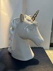 Pottery Barn Kids Coin Bank Ceramic Unicorn 8    Tall 7    Wide