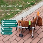 Dog Wheel Chair  Adjustable 4 Wheel Pet Wheelchair With Handle For Small And    