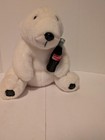 Vtg Coca Cola Plush Polar Bear W Mini Coke Bottle 1993 Stuffed Animal Toy 12  
