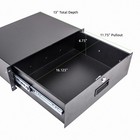 3 Space 3u Heavy-duty 19  Lock Locking Deep Rack Mount Drawer Dj Rack Road Case