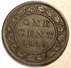 1859 Canada Large Cent Higher Grade  6
