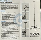 Iv Pole Pitch-it Sr By Sharps  30006 Double Hook Foldable Adjustable Height New