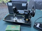 1953 Singer Featherweight 221-1 Sewing Machine With Case Original Working Nice