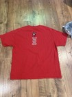 Zion Rootswear Bob Marley Graphic Print T-shirt Red Crew Neck Short Sleeve Xl
