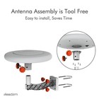 360   Omni-directional Amplified Tv Antenna High Gain Digital Hdtv 4k Uhf Vhf Fm