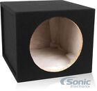 Belva 1 5 Cu Ft Single 12  Sealed Car Subwoofer Enclosure 3 4  Mdf Box W polyfil
