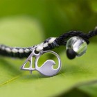 4ocean Braided Bracelet Great White Shark Edition - Black White
