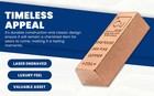10 Lb  999 Fine Copper Bullion Bar Elemental Design Stamped Cu Symbol Ten Pound