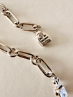 925 Sterlink Silver Vintage Mexico Solid 17g  Link Bracelet 7  