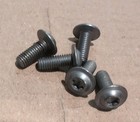Lot Of 2500 M6-1 00 X 16mm Button Head Flange Screw Zink nickel Znni  Steel 8 8 