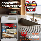 Concrete Countertop Sealer Natural Finish Ceramic Formula - One Gallon  128oz