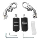 1 1 4  Short Angled Highway Engine Guard Footpegs Pegs Fit For Harley Touring