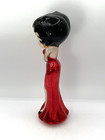 1998 Vintage Betty Boop Red Dress Blown Glass Christmas Tree Topper 10 1 2    