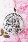 Servant Of God Nicholas Black Elk - Pray For Us - Silver Tone Round Ox Medal