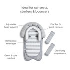 Munchkin Car Seat Head Support Baby  Infant And Newborn  Fabric Strap Covers 