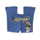 Ed Hardy    nyc    Blue Tube Top   Pant Set