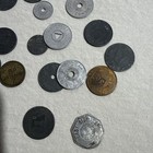Vintage Mixed Lot Sales Tax Coins   Fare Tokens Lot Of 32