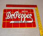 Vintage Drink Dr Pepper Good For Life Brick 12  Enamel Steel Metal Soda Gas Sign