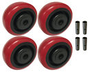 4 Heavy Duty Caster Wheels Set  4  5  6  8  Polyurethane Wheel With Bearing kit