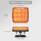 2x Magnetic Wireless Warning Strobe Beacon Light Emergency Flashing Rechargeable