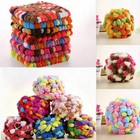 Chunky Colorful Wool Yarn Grape Ball Knitting Wool Roving Crocheting Cushion Diy