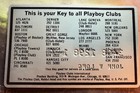 Vintage Playboy Club Executive Key Card Metal Gold Card In Excellent Condition 