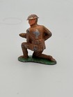 Vintage 1930 s Barclay Manoil Lead Metal Wwi Cannon Loader Soldier W tin Hat