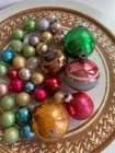 Vintage Mercury Glass Christmas Ornaments Lot Of 30 Small   5 Larger