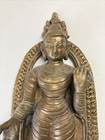 Vintage India Bronze Metal Buddha Statue 10 