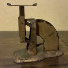 Antique Vintage Metal Postal Letter Tabletop Scale W  Dial Weight Chart Platform